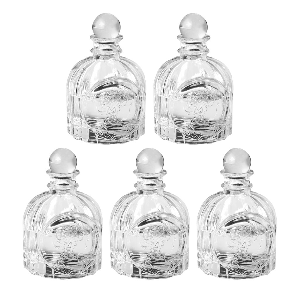 Home Fragrance Bottle - 5Sets Fragrance Bottles Transparent French Style