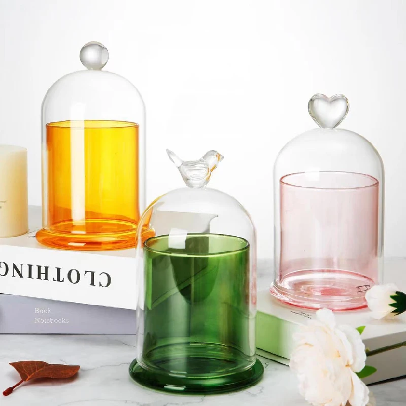 Home Fragrance Bottle - Glass Candle Cup Ornaments Essential Oil