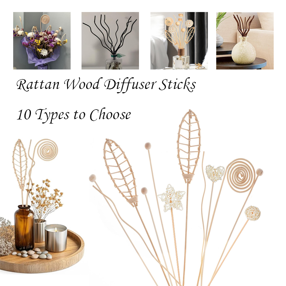 5/15Pcs Long Wavy Rattan Reed  - مراجعة Home Fragrance Reed Diffuser Refill وسعره