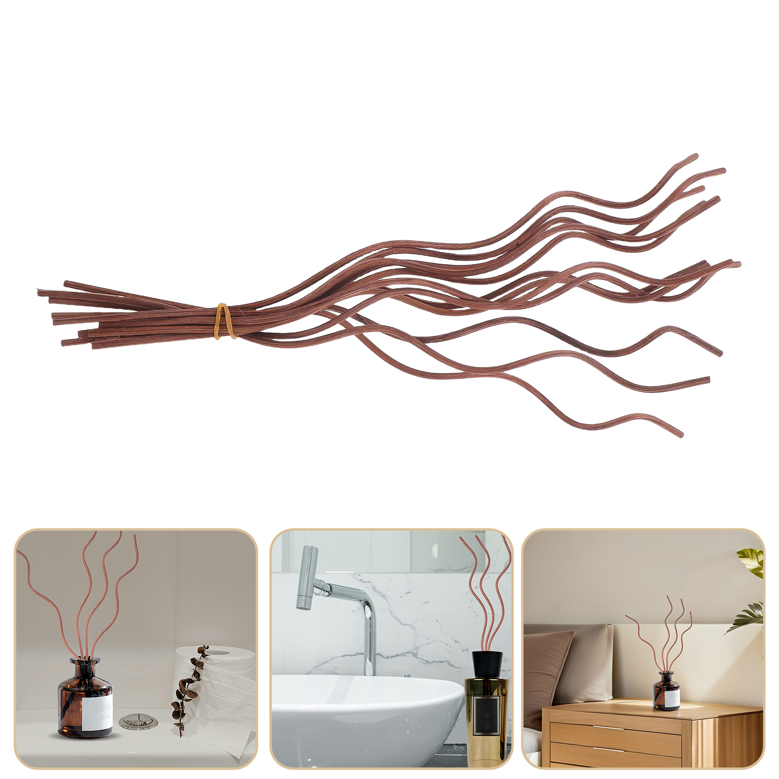50pcs Diffuser Sticks Aroma Re - مراجعة Home Fragrance Reed Diffuser Refill وسعره