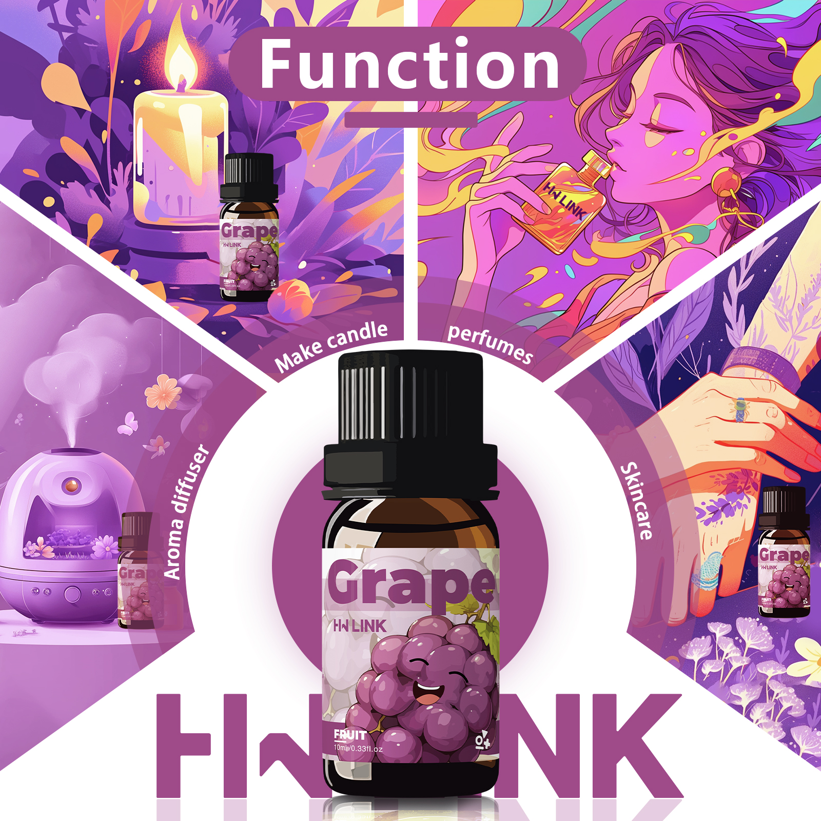 Grape Essential Oil 10ml Perfu - مراجعة Home Fragrance وسعره
