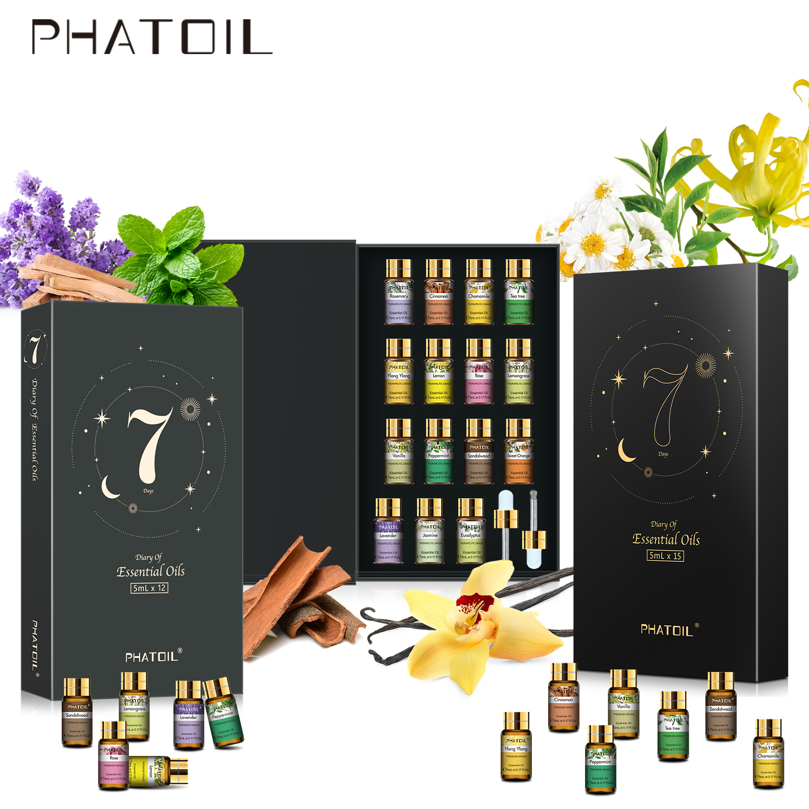 PHATOIL 12pcs/15pcs Aromathera - مراجعة Fragrance Oil Set وسعره