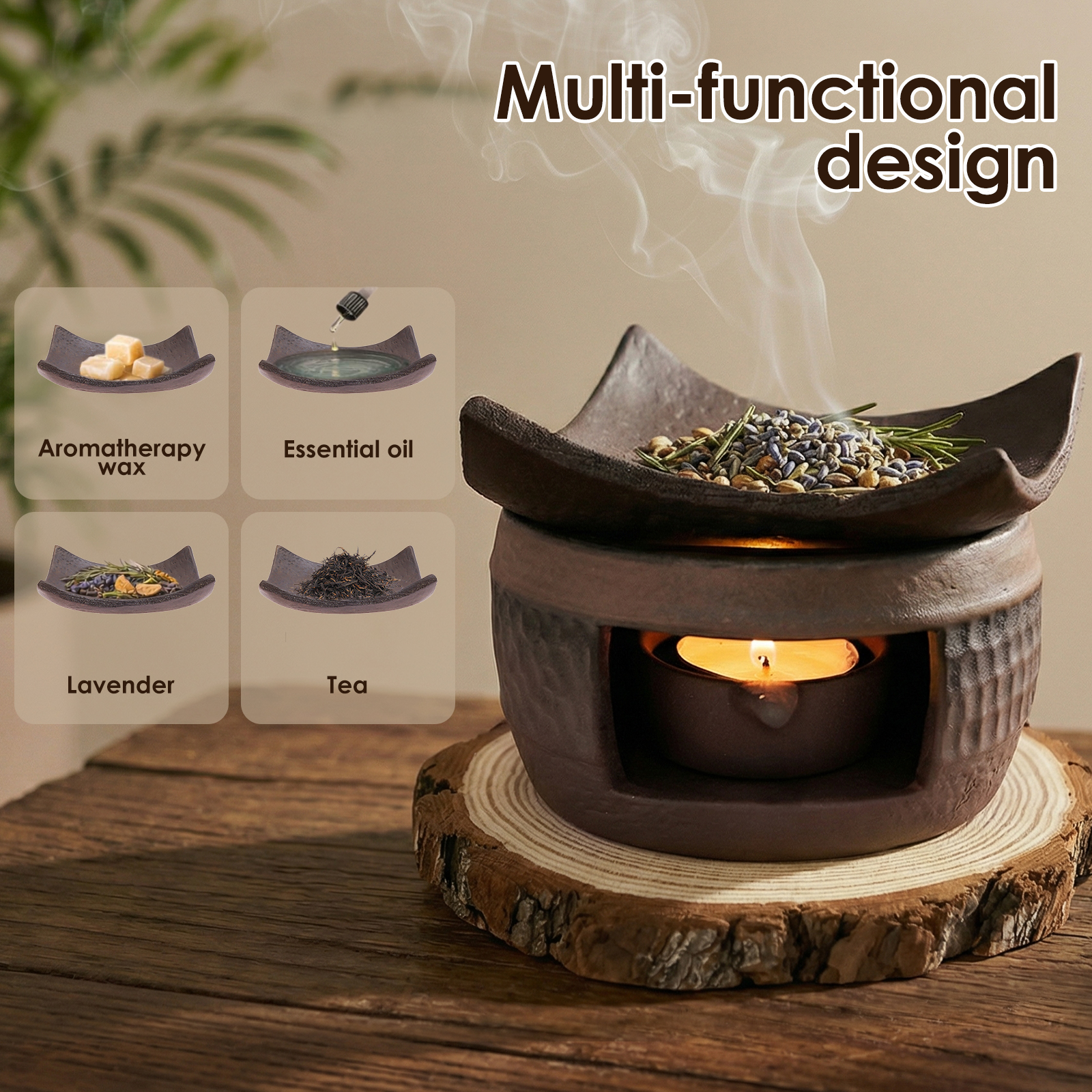 Ceramic Aromatherapy Tea Stove - مراجعة Wax Melt Burner وسعره