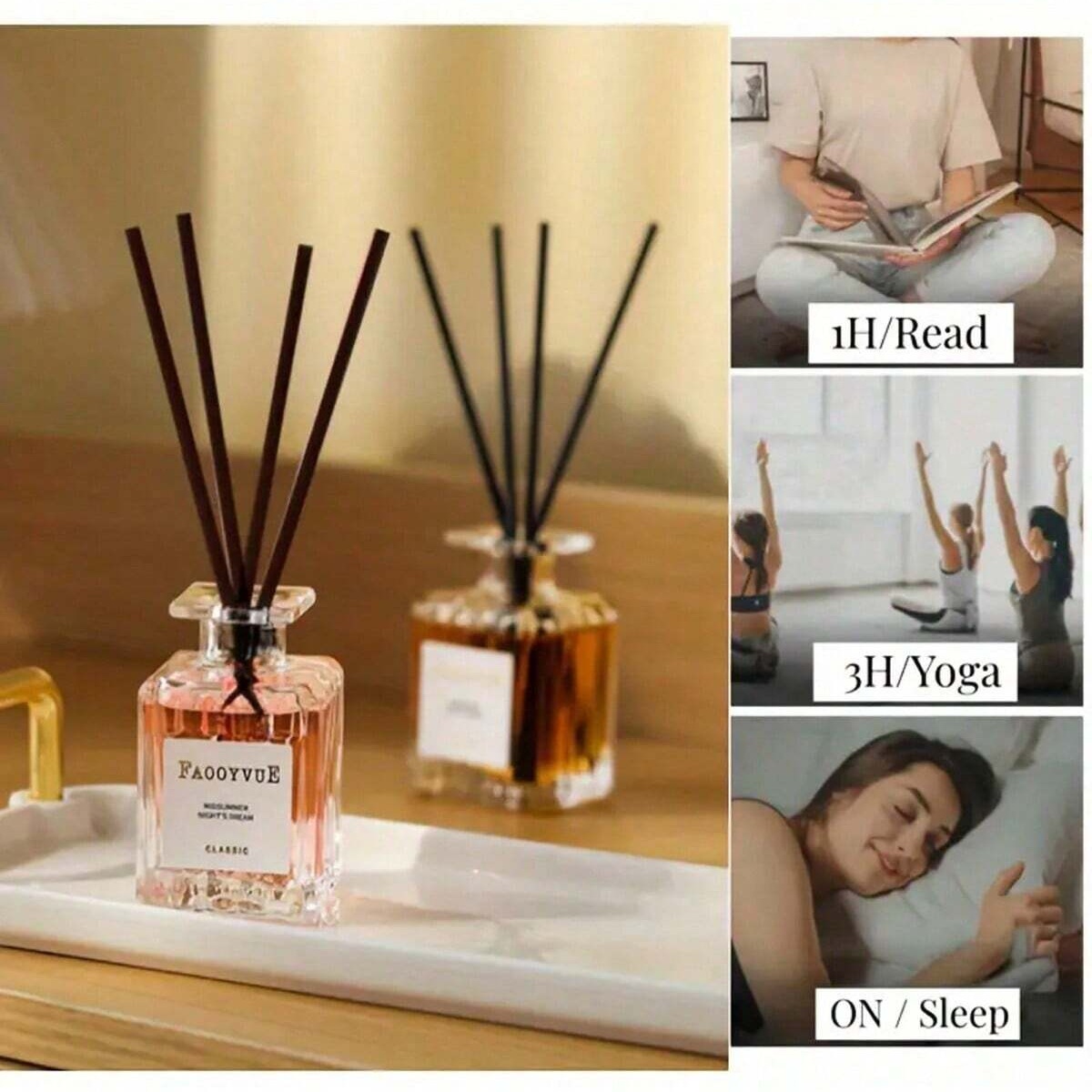 50ml Flameless Reed Diffuser A - مراجعة Home Fragrance Potpourri وسعره