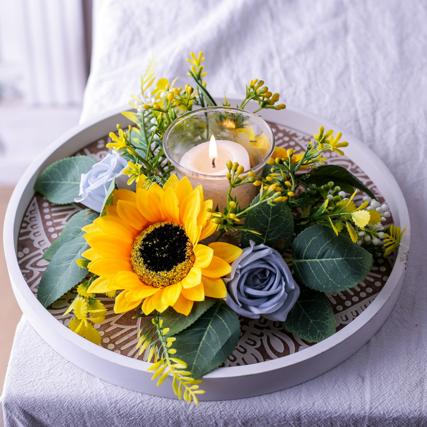 Simulation Sunflower Wreath Ca - مراجعة Home Fragrance Bottle وسعره