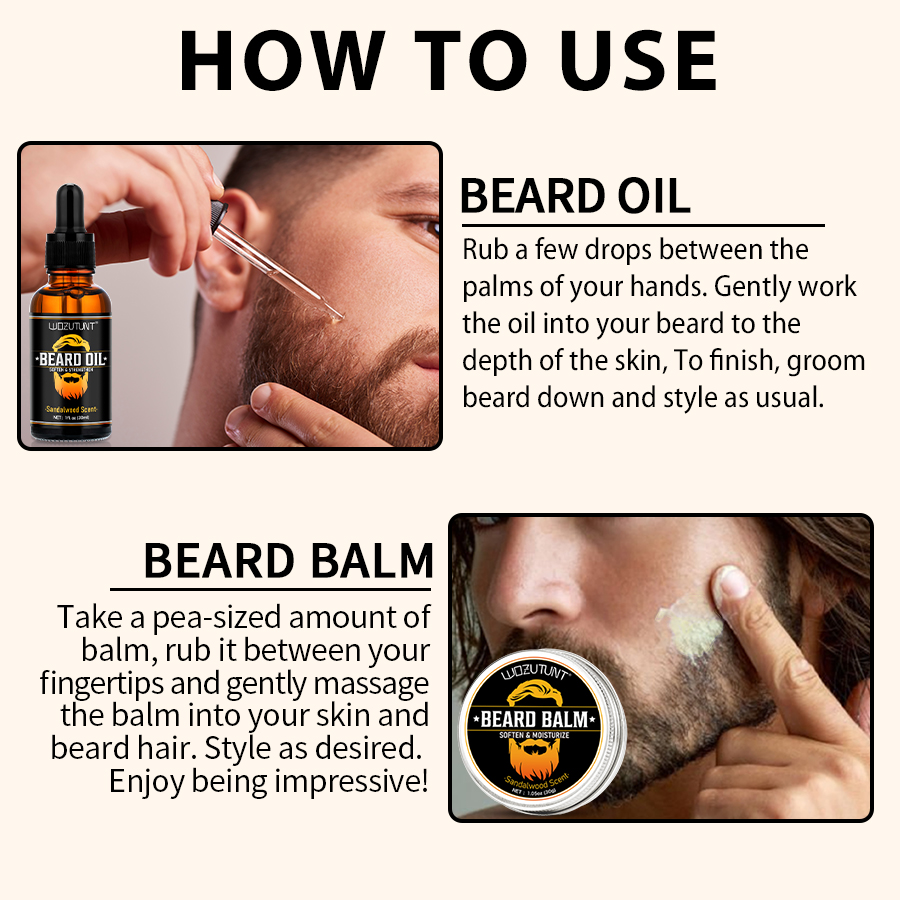 Men Beard Care Kit Beard Oil B - مراجعة Fragrance Oil Set وسعره