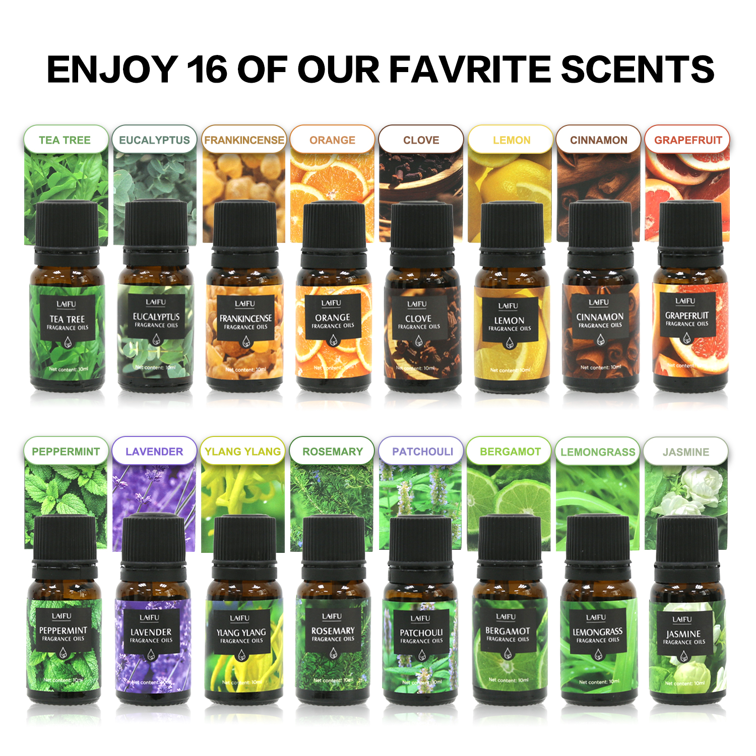 16x10ml Essential Oils Set for - مراجعة Home Fragrance Potpourri وسعره