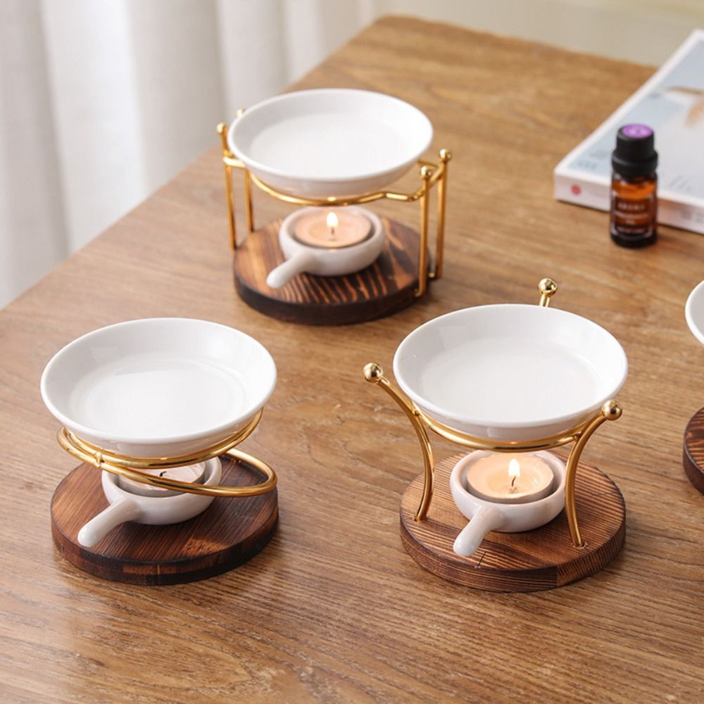 Practical Wooden Base Aromathe - مراجعة Wax Melt Burner وسعره