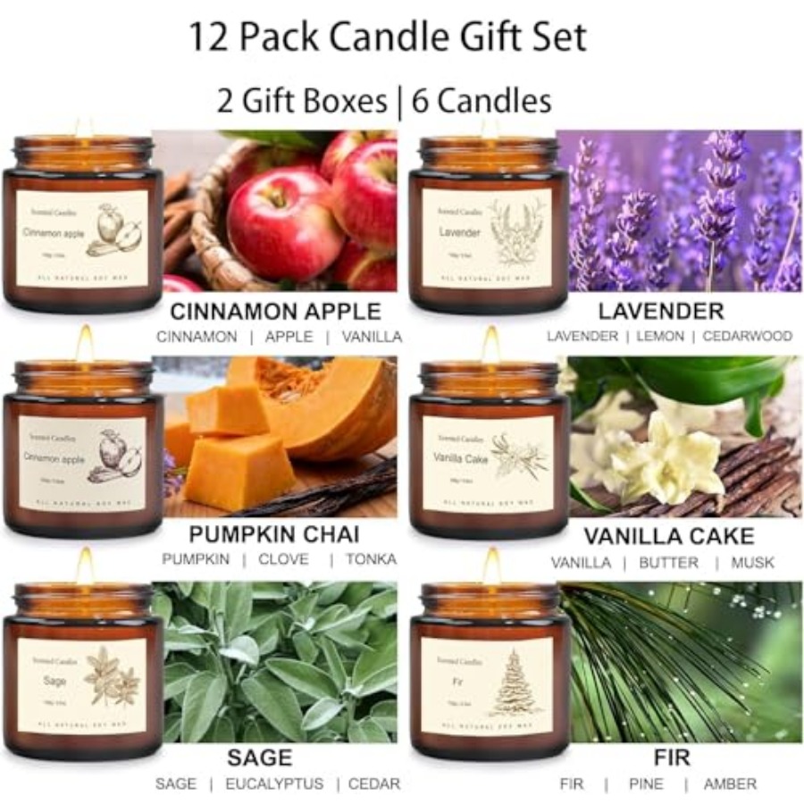 Scented Candles Gift Set for H - مراجعة Home Fragrance وسعره