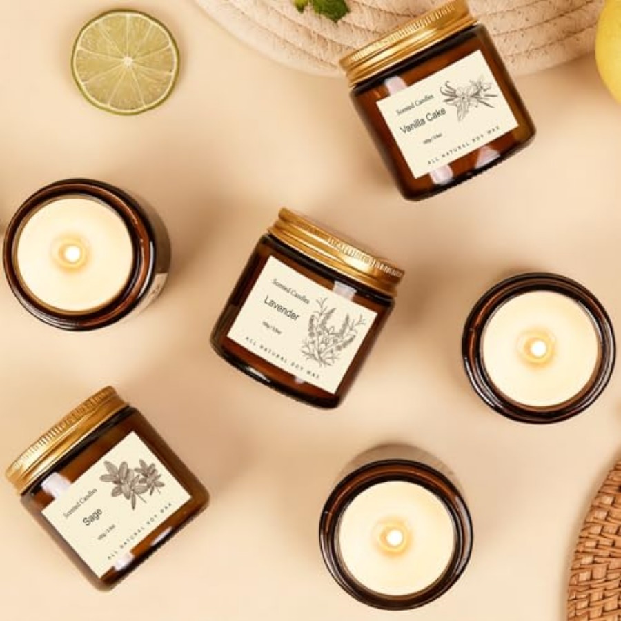 Scented Candles Gift Set for H - مراجعة Home Fragrance وسعره