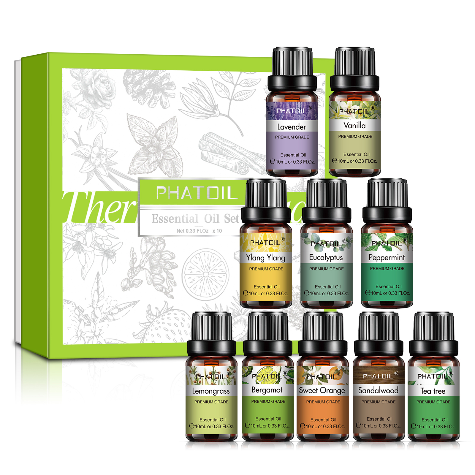 PHATOIL Essential Oils Set For - مراجعة Fragrance Oil Set وسعره