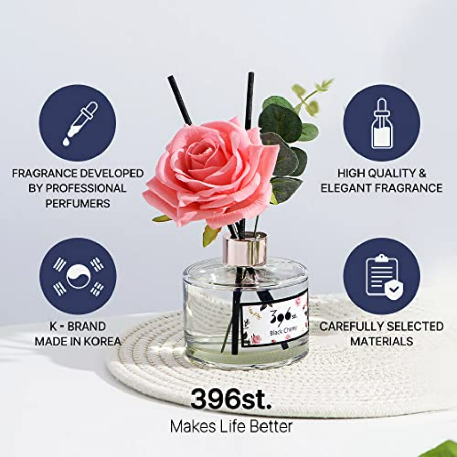 Rose Flower Reed Diffuser,,200 - مراجعة Fragrance Oil Set وسعره