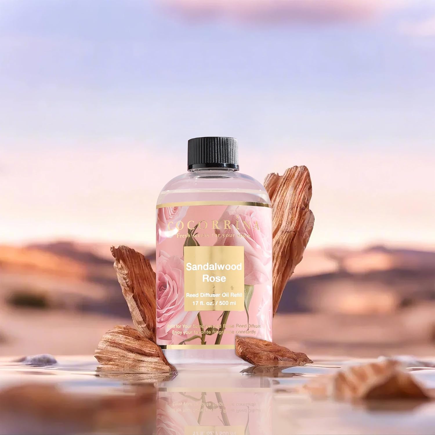 Sandalwood Rose Reed Diffuser  - مراجعة Home Fragrance Reed Diffuser Refill وسعره