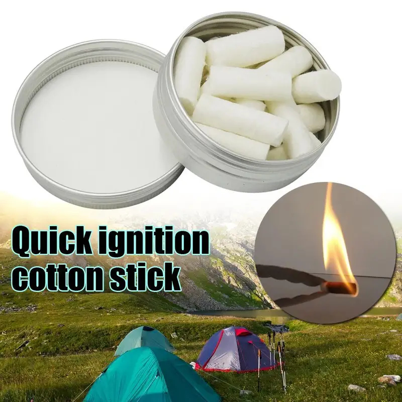 12pcs Outdoor Camping Paraffin - مراجعة Wax Melt Burner وسعره
