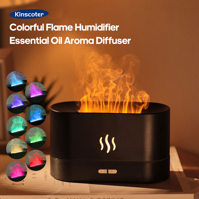 USB Desktop Flame Aroma Diffus - مراجعة Fragrance Oil Set وسعره