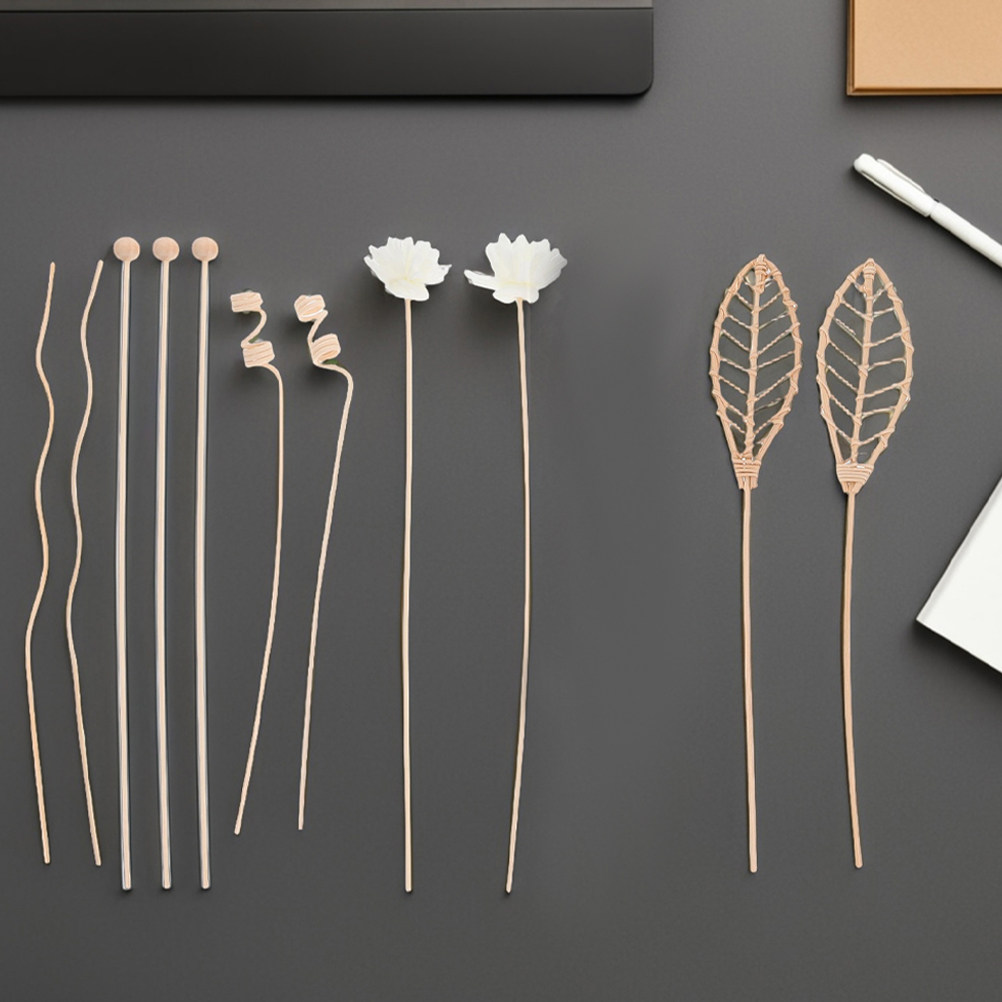 24Pcs Rattan Aroma Diffuser St - مراجعة Home Fragrance Reed Diffuser Refill وسعره