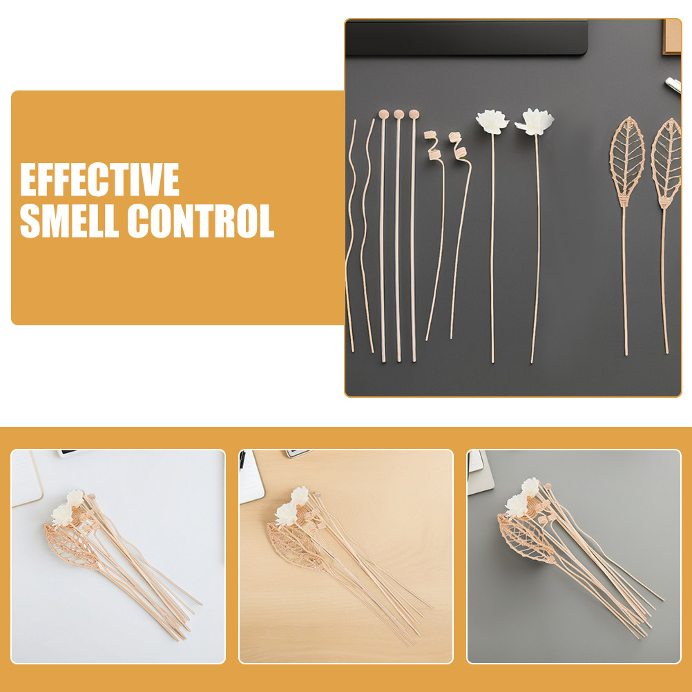 24Pcs Rattan Aroma Diffuser St - مراجعة Home Fragrance Reed Diffuser Refill وسعره