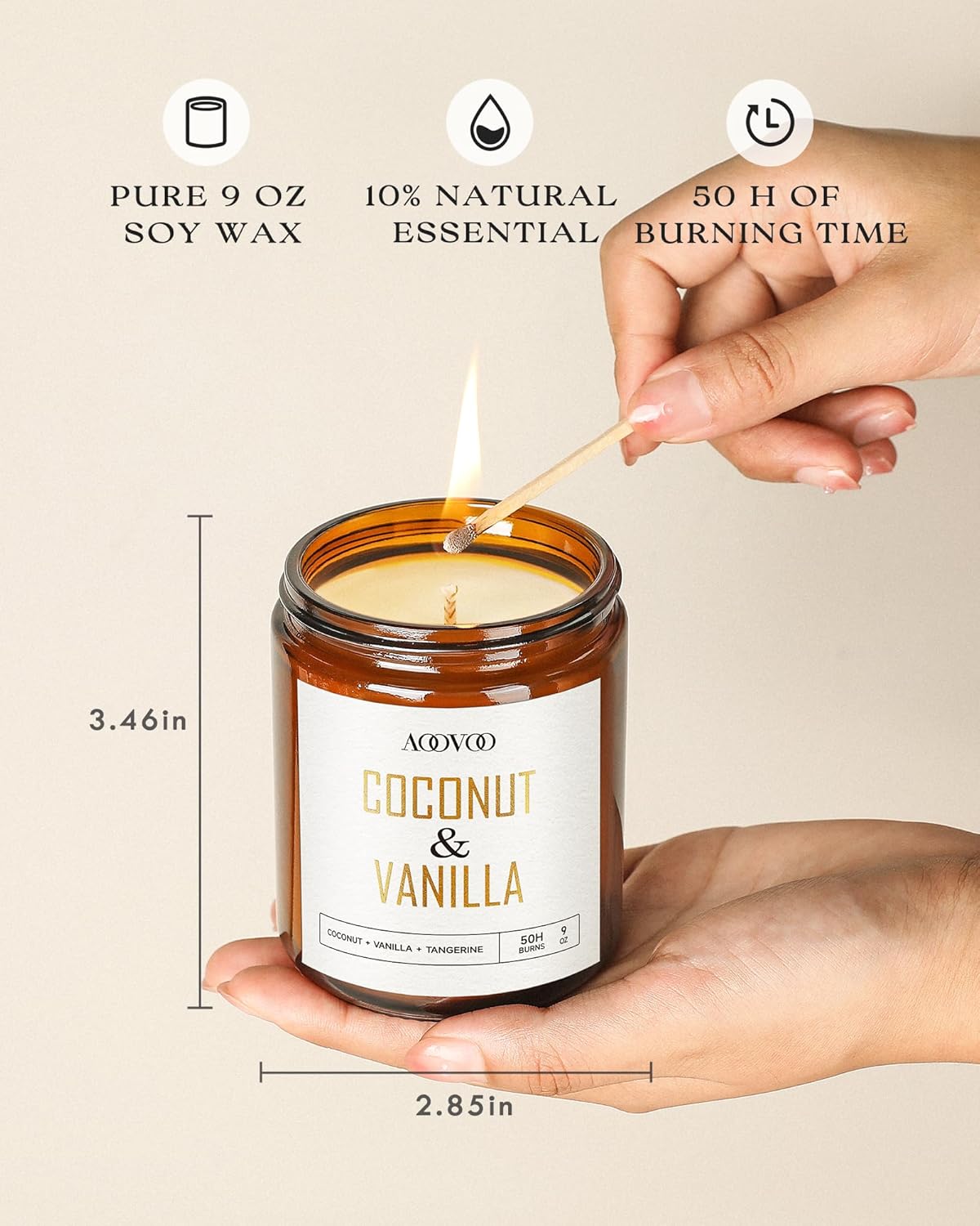 Coconut Vanilla Scented Candle - مراجعة Home Fragrance وسعره